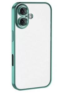 Apple iPhone 16 Plus Kılıf Lensli Silikon - Turkuaz