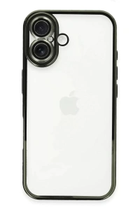 Apple iPhone 16 Plus Kılıf Lensli Silikon - Yeşil