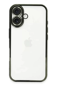 Apple iPhone 16 Plus Kılıf Lensli Silikon - Yeşil