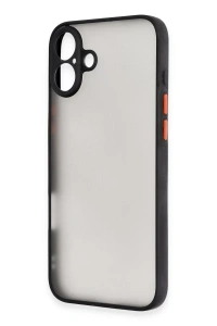 Apple iPhone 16 Plus Kılıf Montreal Silikon Kapak - Siyah