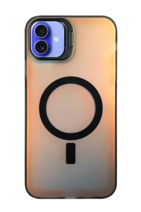 Apple iPhone 16 Plus Kılıf Primera Magsafe Standlı Kapak - Siyah