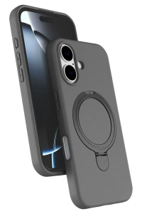 Apple iPhone 16 Plus Regal Magsafe Standlı Kapak - Titan Gri