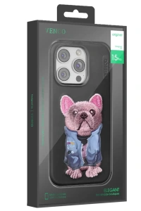 Apple iPhone 16 Pro Cute Desenli Kapak - Lacivert