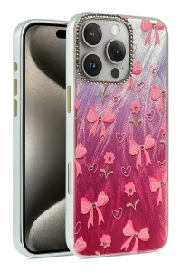 Apple iPhone 16 Pro Kılıf Blade Aynalı Desenli Kapak - Desen 3