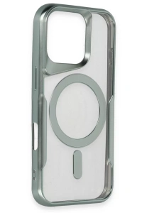 Apple iPhone 16 Pro Kılıf Boyi Magsafe Silikon Kapak - Titan Gri