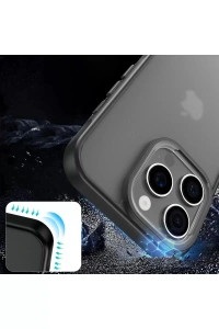 Apple iPhone 16 Pro Kılıf Elegant Kapak - Siyah