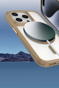 Apple iPhone 16 Pro Kılıf Enka Magsafe Silikon Kılıf - Lacivert