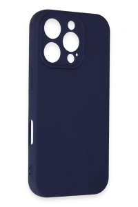 Apple iPhone 16 Pro Kılıf First Silikon - Lacivert