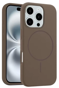 Apple iPhone 16 Pro Kılıf Jully Magsafe Kapak - Kahverengi