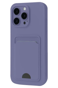 Apple iPhone 16 Pro Kılıf Kelvin Kartvizitli Silikon - Lila