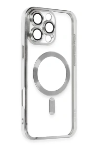 Apple iPhone 16 Pro Kılıf Kross Magneticsafe Kapak - Gümüş