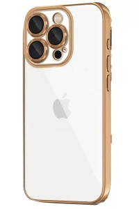 Apple iPhone 16 Pro Kılıf Lensli Silikon - Desert