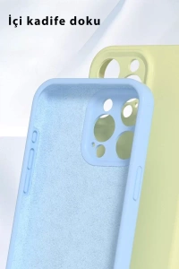 Apple iPhone 16 Pro Kılıf Nano içi Kadife Silikon - Mavi