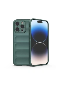 Apple iPhone 16 Pro Kılıf Optimum Silikon - Koyu Yeşil