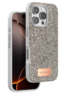 Apple iPhone 16 Pro Max Bright Simli Kapak - Gold