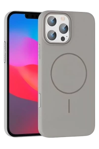 Apple iPhone 16 Pro Max Broş Magsafe Kapak - Titan Gri