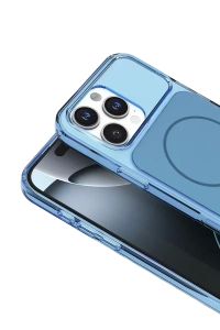 Apple iPhone 16 Pro Max Bruma Magsafe Kapak - Mavi