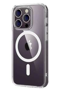 Apple iPhone 16 Pro Max Combo Sert Şeffaf Magsafe Kapak - Şeffaf