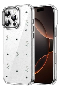 Apple iPhone 16 Pro Max Fiyonk Desenli Kapak - Desen 4