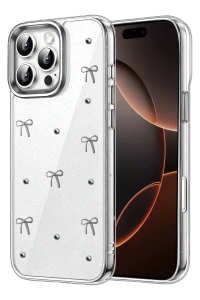 Apple iPhone 16 Pro Max Fiyonk Desenli Kapak - Desen 5