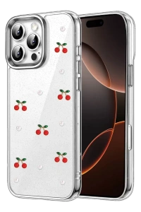 Apple iPhone 16 Pro Max Fiyonk Desenli Kapak - Desen 9