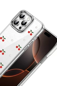 Apple iPhone 16 Pro Max Fiyonk Desenli Kapak - Desen 9