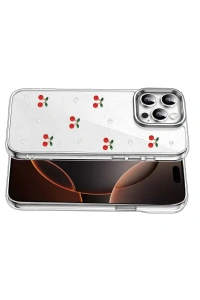 Apple iPhone 16 Pro Max Fiyonk Desenli Kapak - Desen 9