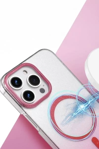 Apple iPhone 16 Pro Max Glossy Magsafe Kapak - Mavi