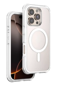 Apple iPhone 16 Pro Max Hulk Magsafe Kapak - Beyaz