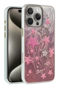 Apple iPhone 16 Pro Max Kılıf Blade Aynalı Desenli Kapak - Desen 7