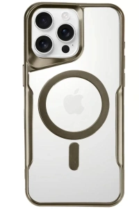 Apple iPhone 16 Pro Max Kılıf Boyi Magsafe Silikon Kapak - Çöl Titanyum