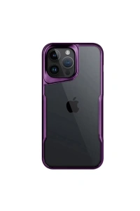 Apple iPhone 16 Pro Max Kılıf Boyi Silikon Kapak - Derin Mor