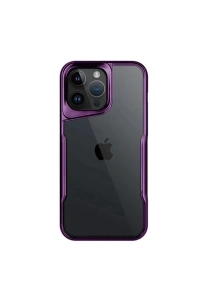 Apple iPhone 16 Pro Max Kılıf Boyi Silikon Kapak - Derin Mor