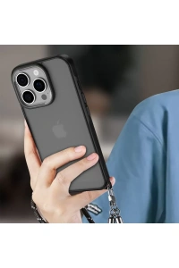 Apple iPhone 16 Pro Max Kılıf Elegant Kapak - Siyah