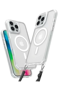 Apple iPhone 16 Pro Max Kılıf Enka Magsafe Silikon Kılıf - Şeffaf