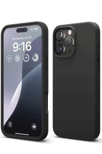 Apple iPhone 16 Pro Max Kılıf First Silikon - Siyah