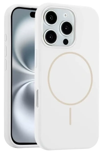 Apple iPhone 16 Pro Max Kılıf Jully Magsafe Kapak - Beyaz