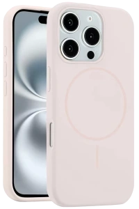 Apple iPhone 16 Pro Max Kılıf Jully Magsafe Kapak - Pudra