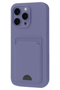 Apple iPhone 16 Pro Max Kılıf Kelvin Kartvizitli Silikon - Lila