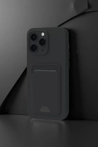 Apple iPhone 16 Pro Max Kılıf Kelvin Kartvizitli Silikon - Lila