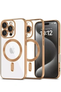 Apple iPhone 16 Pro Max Kılıf Kross Magneticsafe Kapak - Çöl Titanyum