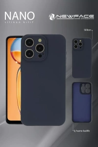 Apple iPhone 16 Pro Max Kılıf Nano içi Kadife Silikon - Lacivert