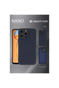 Apple iPhone 16 Pro Max Kılıf Nano içi Kadife Silikon - Mavi