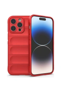 Apple iPhone 16 Pro Max Kılıf Optimum Silikon - Kırmızı