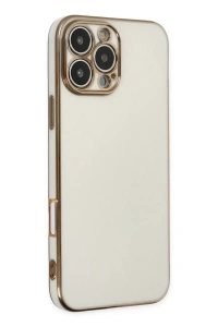 Apple iPhone 16 Pro Max Kılıf Volet Silikon - Beyaz