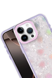 Apple iPhone 16 Pro Max Lumi Desenli Kapak - Mor