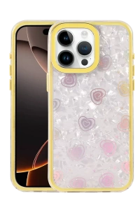 Apple iPhone 16 Pro Max Lumi Desenli Kapak - Sarı