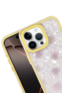 Apple iPhone 16 Pro Max Lumi Desenli Kapak - Sarı