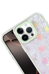 Apple iPhone 16 Pro Max Lumi Desenli Kapak - Yeşil