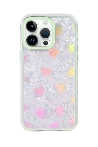 Apple iPhone 16 Pro Max Lumi Desenli Kapak - Yeşil